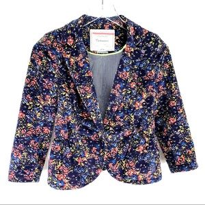 Anthropologie Cartonnier Garden Dusk Floral Blazer